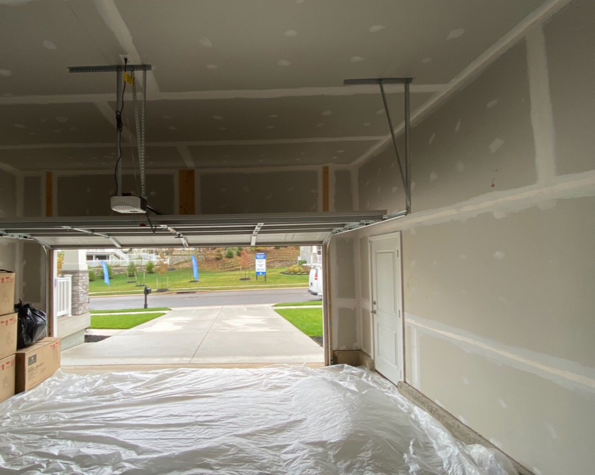Garage Drywall finishing and painting in Perry Hall, Kingsville, Bel Air, Fallston, Timonium, Hunt Valley, Maryland 